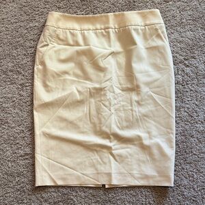 Armani Collezioni Cream Pencil Skirt